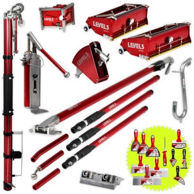 LEVEL5 Automatische Spachtelwerkzeuge Trockenwandfugen verspachtelt SET 4-601P