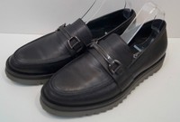 Aquatalia For Russell & Bromley Black Leather Slip On Flat Loafers Shoes 40 Aquatalia For Russell & Bromley Black Leather Slip On Flat Loafers Shoes 40