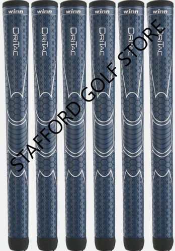 Winn Dri-Tac Golf Swing Grips Set Oversize Jumbo (+1/8") Navy Blue Core 60 Round - 第 7/14 張圖片