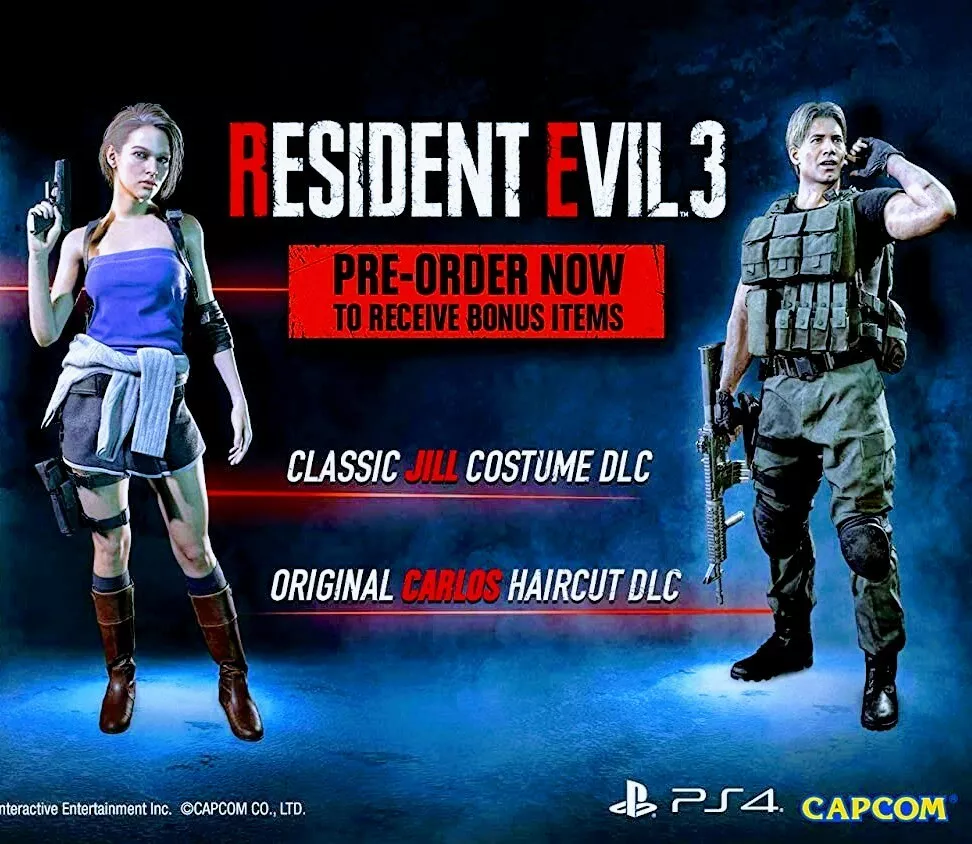 Resident Evil 3 Remake Preorder Bonus DLC (PS4 Playstation) **SHIPS FAST  FREE**