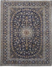 10x13 Nave Blue Unique Artisanal Perrsian Sig...