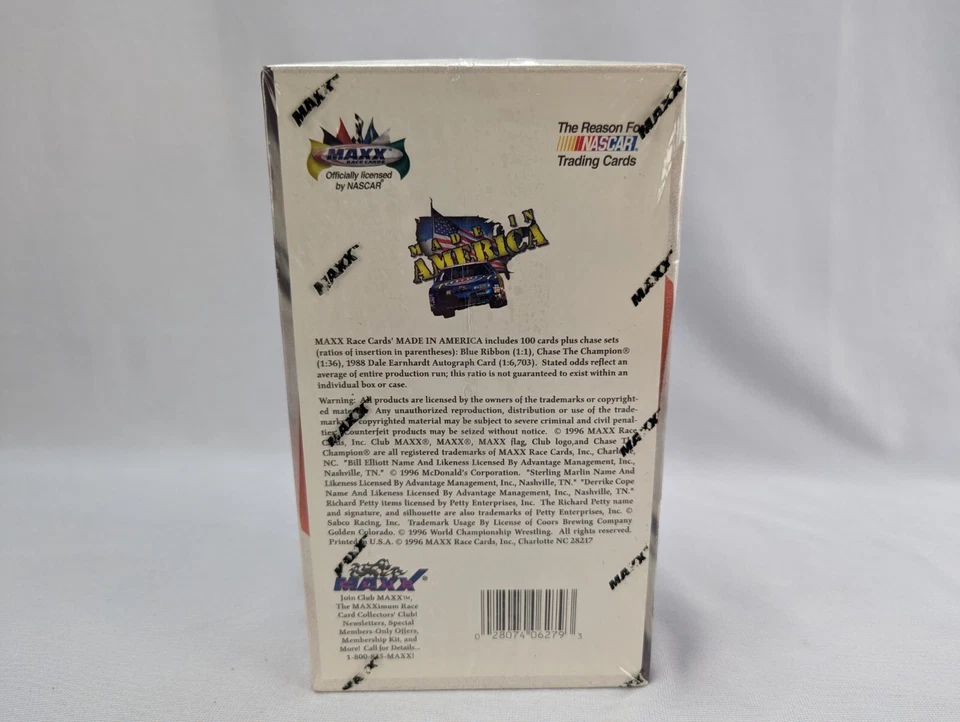 1996 MAXX Race Cards Made In America Sealed Box 100 Card Set Plus Chase Cards - Image 2 of 4