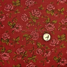 RARE VICTORIAN ROSES FABRIC BY PETER PAN FQ 18" X 22"