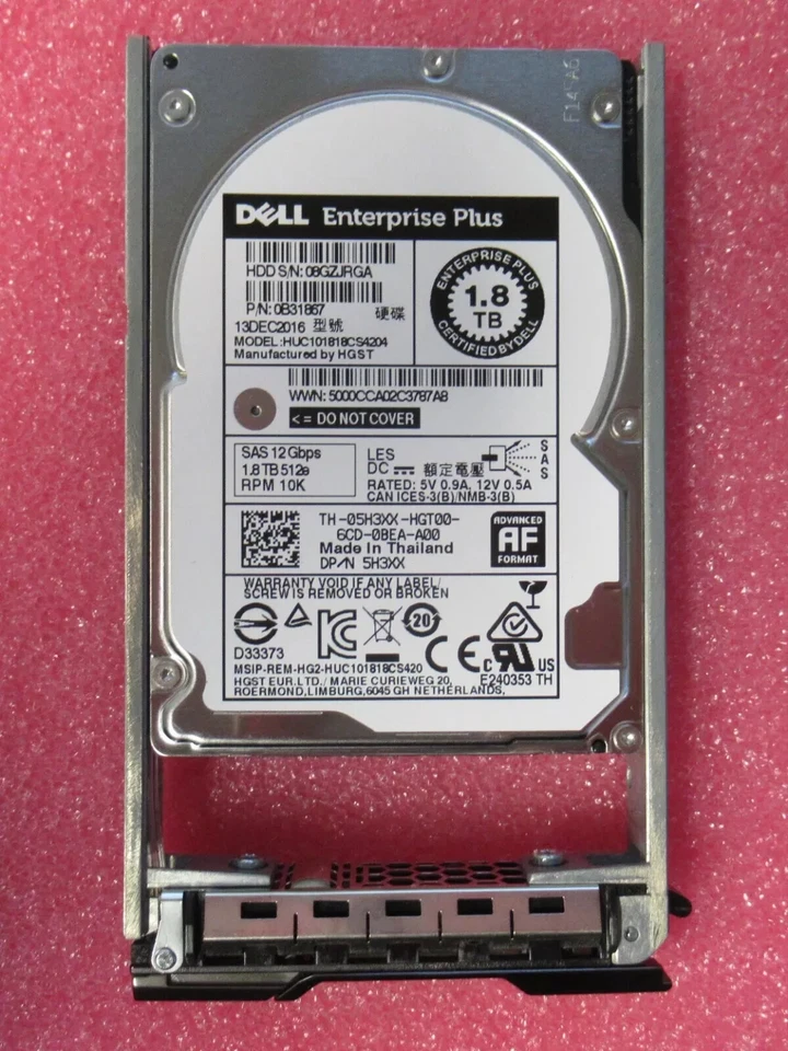 Dell Compellent 1.8TB 10k SAS 2.5" 12G 512e Enterprise Plus Hard Drive HDD 5H3XX - Image 4 of 4