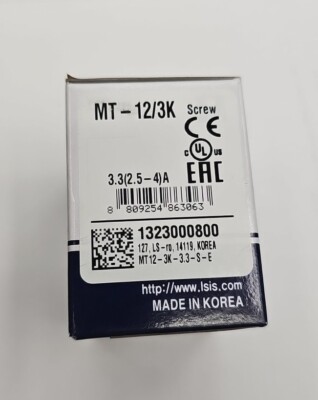 NEW LS ELECTRIC MT12-3K-3.3-S-E Overload Relay 3.3A