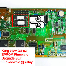 Korg 01/w OS 62 EPROM Firmware Upgrade SET / New ROM Final Update Chips 01w