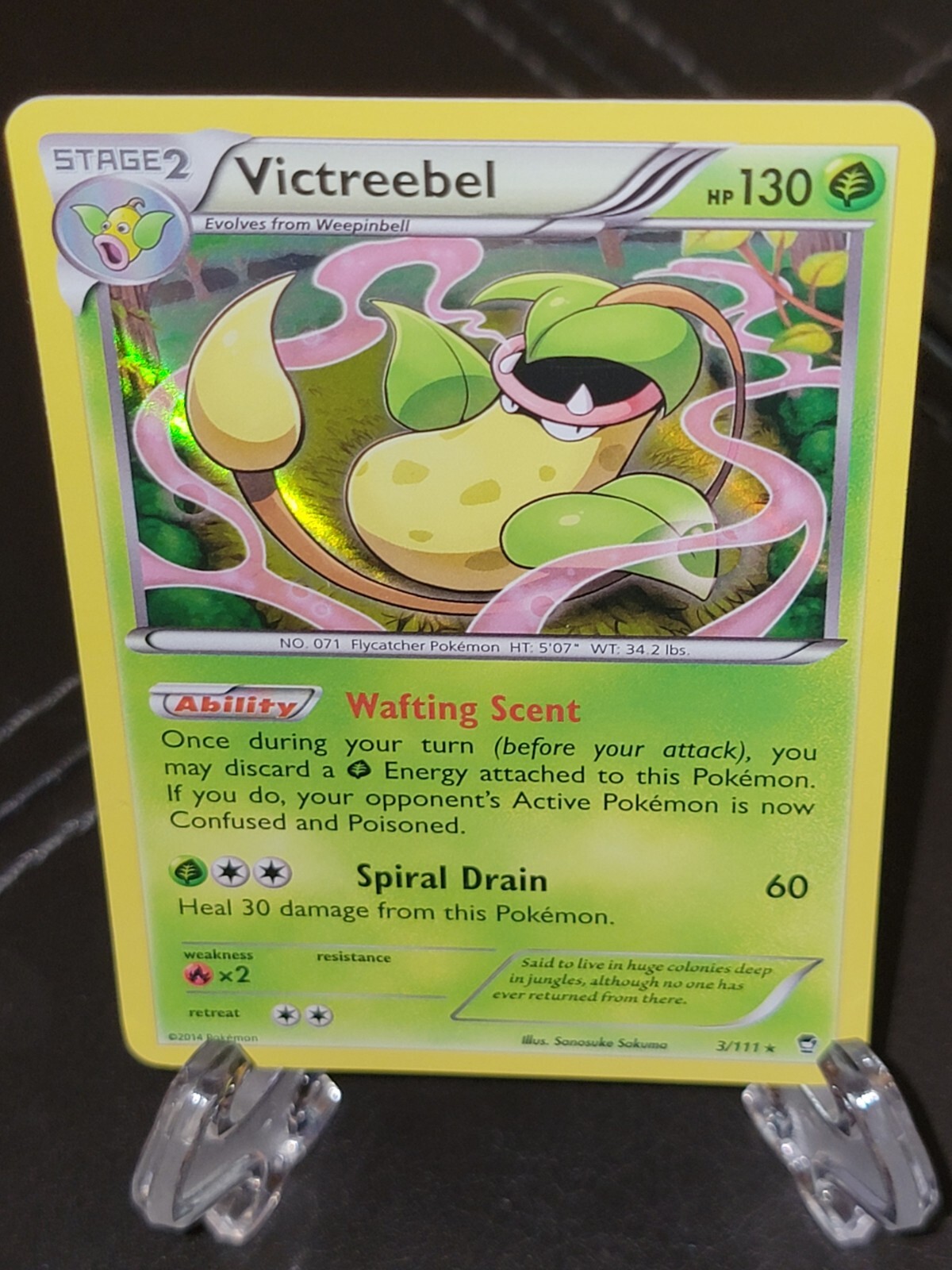 Victreebel 3/111 - Pokemon XY Furious Fists Holo Rare Card 2014 LP