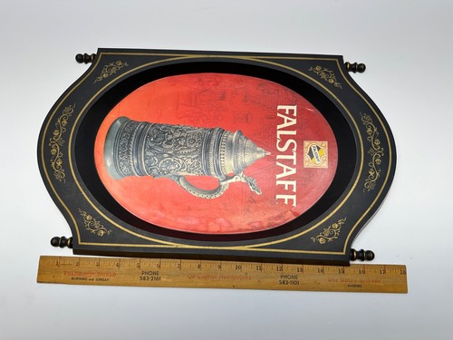 Vintage Falstaff Beer Sign Stein 1970's 18" x 10.5" - Picture 9 of 9