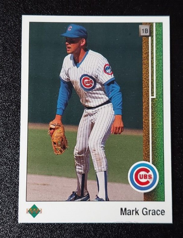 1989 Upper Deck Baseball #140 MARK GRACE ROOKIE RC 89 Chicago Cubs MINT!