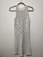 Cato Dress A-Line Fit and Flare Striped Womens Size 4