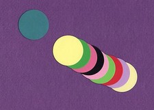 2.25" CIRCLE die cuts scrapbook cards