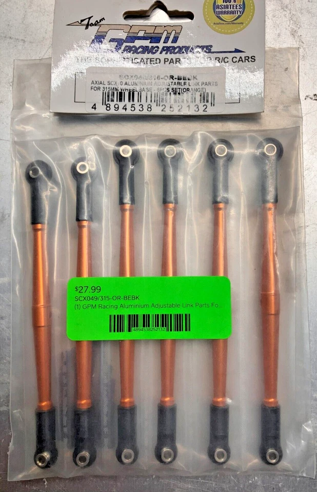 SCX049/315-OR-BEBK GPM Racing Adjustable Link Parts SCX10 315 mm Wheelbase - Image 2 of 4