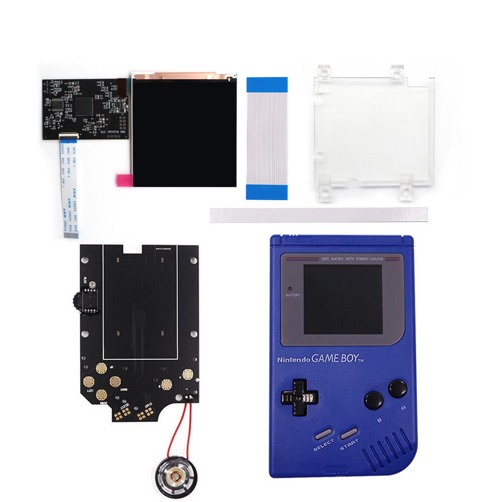 8 Colors GameBoy GBC IPS Backlight LCD Screen Q5 Retro Pixel Kits+Pre-cut Shell 8 Colors GameBoy GBC IPS Backlight LCD Screen Q5 Retro Pixel Kits+Pre-cut Shell