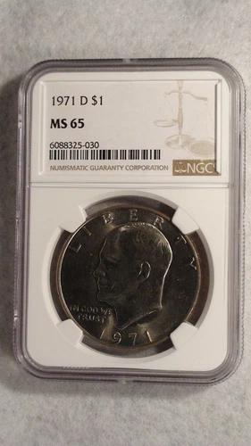1971 D Eisenhower Dollar NGC MS65 GEM IKE $1 Coin PRICED TO SELL!