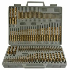 115-PC HSS TITANIUM DRILL BIT SET (26-LETTER, 60-NUMBER, SAE 29-FRACTION SIZES) 