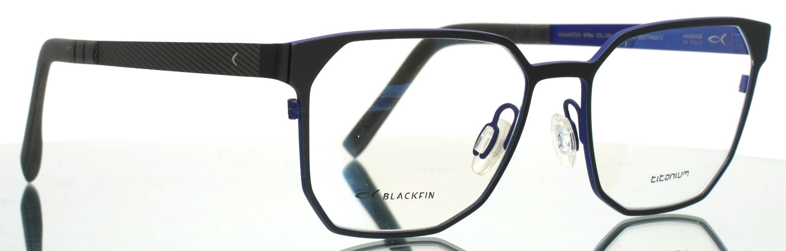 BLACKFIN BF964 Wilmington 1053 Black Blue Unisex Eyeglasses 53-17-145 B:42