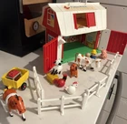 17-Piece Vintage Fisher-Price Red Barn