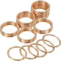 25 Mm Metall O-Ringe, 20 StüCk Metallringe, Zinklegierung O-Ring-Schnalle, Nahtl