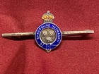 Lovely WW1/2 Silver Enamel Shropshire Yeomanry Sweetheart Brooch w/fixing