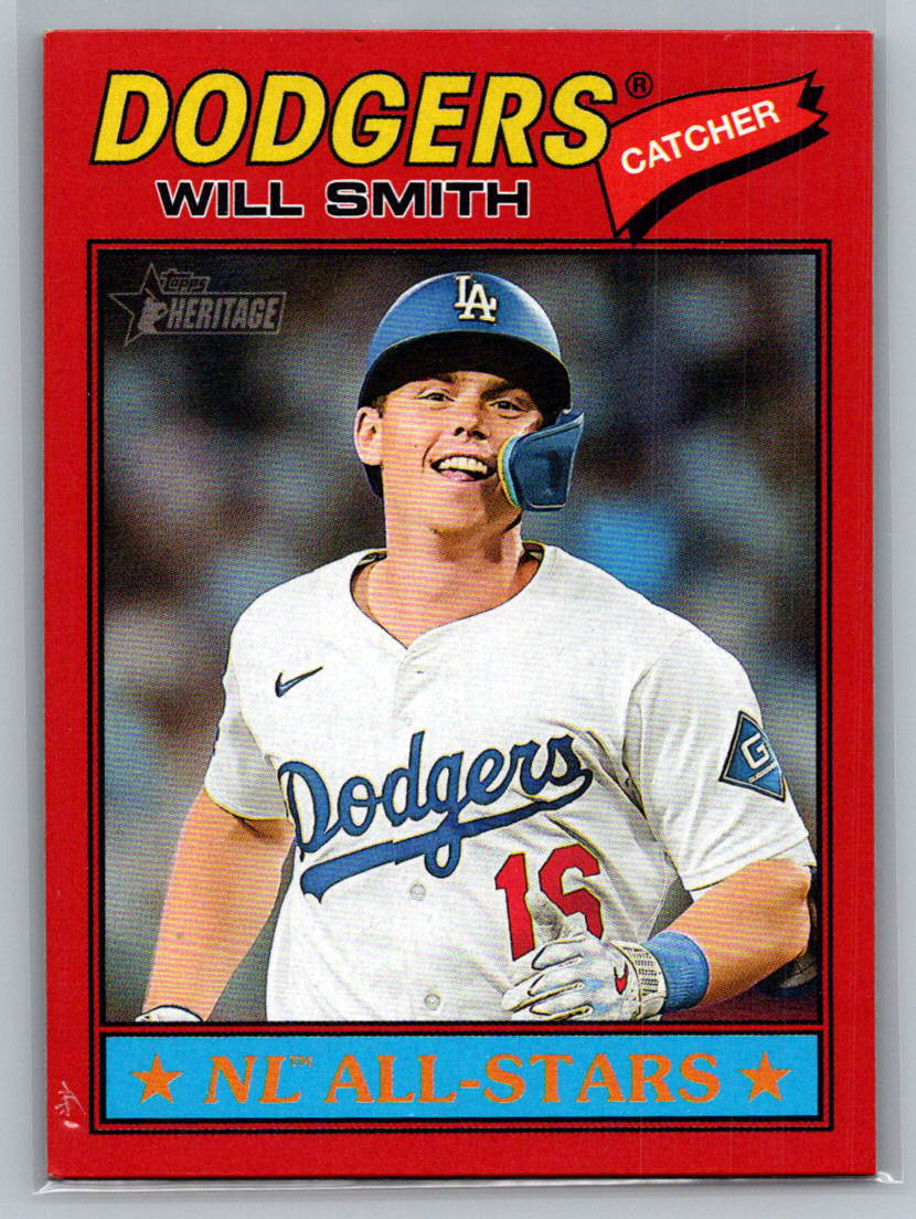 2026 Topps Heritage #282 Will Smith Red Los Angeles Dodgers Baseball