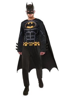 Herren Batman Kostüm DC Superheld Justice League Verkleidung Outfit