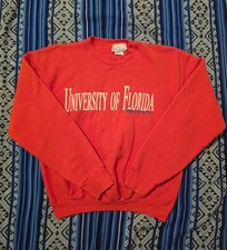 Vintage 80s USA Made University of Florida Gators Crewneck XL