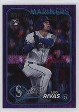 2024 Topps Update Purple Holo Foilboard 216/799 Leo Rivas #US279 18sa