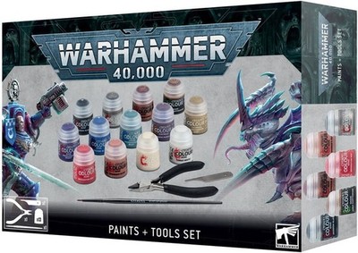 Warhammer 40K Farben und Werkzeuge Set Games Workshop Hobby Starter Kit