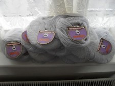 17 X balls of Grey wool Oriental Tipo Angora 25gm made in Spain
