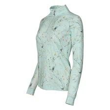 Dapplebay Dragonfly Meadow 1/4 Zip Riding Top - Long Sleeve with Mesh