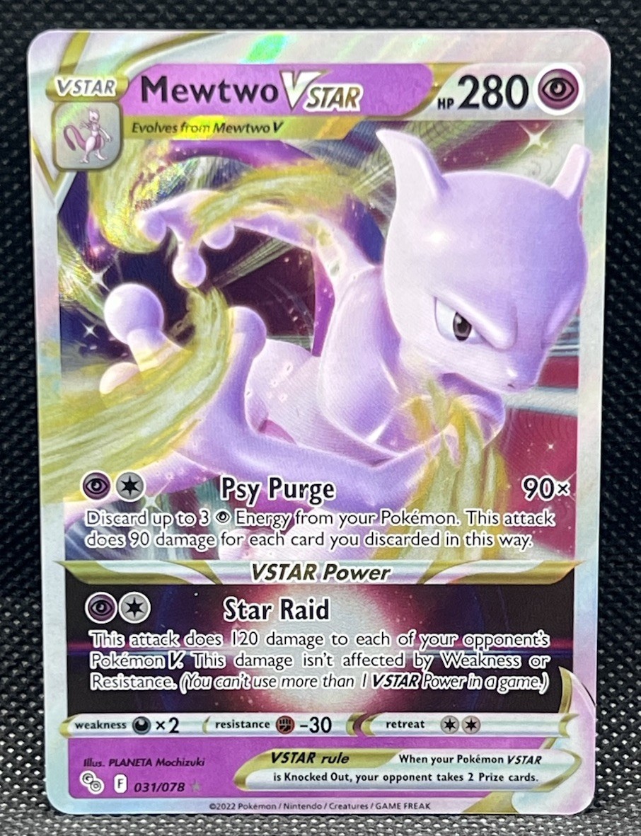 Pokémon TCG Mewtwo VSTAR 31/78 Pokemon Go
