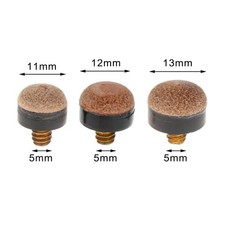 10Pcs Billiard Pool Cue Tips Snooker Pool Cue Tip Screw on