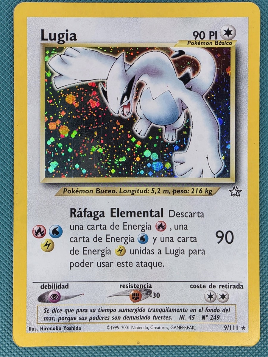Spanish Lugia 9/111 Holo Rare Neo Genesis Wotc 2000 Pokemon Card MP | eBay Spanish Lugia 9/111 Holo Rare Neo Genesis Wotc 2000 Pokemon Card MP | eBay