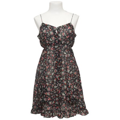 Twenty One, Kleid, Größe: M, Schwarz/Mehrfarbig, Polyester, Blumen, Damen #ppe