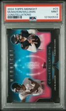 2024 TOPPS MIDNIGHT CONSTELLATIONS #C5 CALEB WILLIAMS/JIM MCMAHON PSA 9