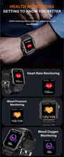Smartwatch Fitnessuhr mit Herzfrequenz, Blutdruck & Sauerstoffmessung – Sport