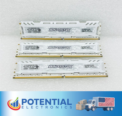 3x Crucial Ballistix BLS16G4D240FSC.16FBR 16GB DDR4 2400MHz Desktop Memory RAM