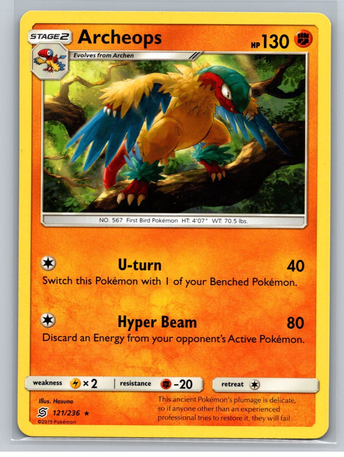 Pokémon TCG - SM - Unified Minds #121/236 Archeops