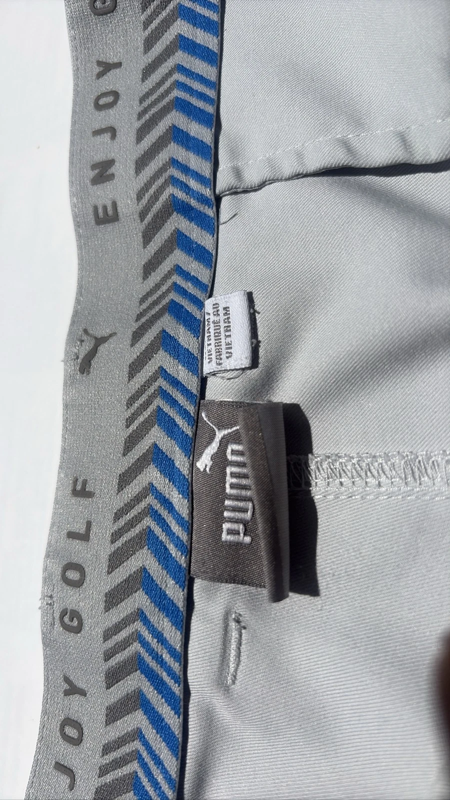 Puma Golf Pants Mens Gray Stretch Waistband Performance Trousers