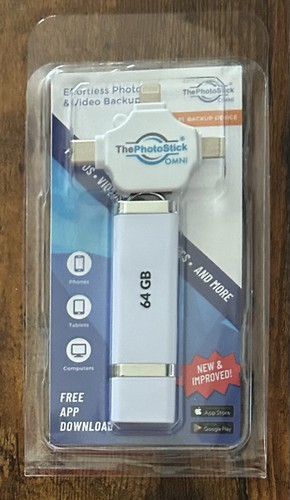 Unidad Flash USB y Memoria ThePhotoStick Omni 64 GB Foto Video Copia de Seguridad iPhone