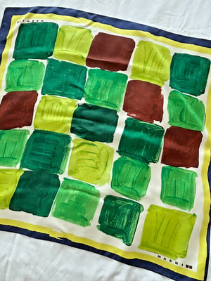 Marni x Uniqlo silk scarf carre 27.5 inches