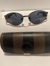 Fendi FS139 Womens Sunglasses With Pequin Stripe Case Vintage Good Condition