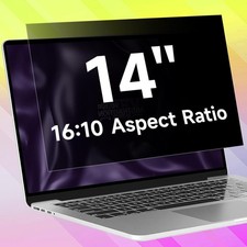 Laptop Privacy Screen Filter 14 Inch 16:10, Anti Scratch Blue Light Glare Shie