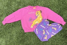 Vintage 90S Lion King Simba Kids Two Piece Sweatsuit 4/5t Disney
