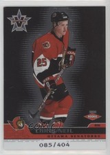 2001-02 Pacific Vanguard Rookie 85/404 Chris Neil #123 1o3