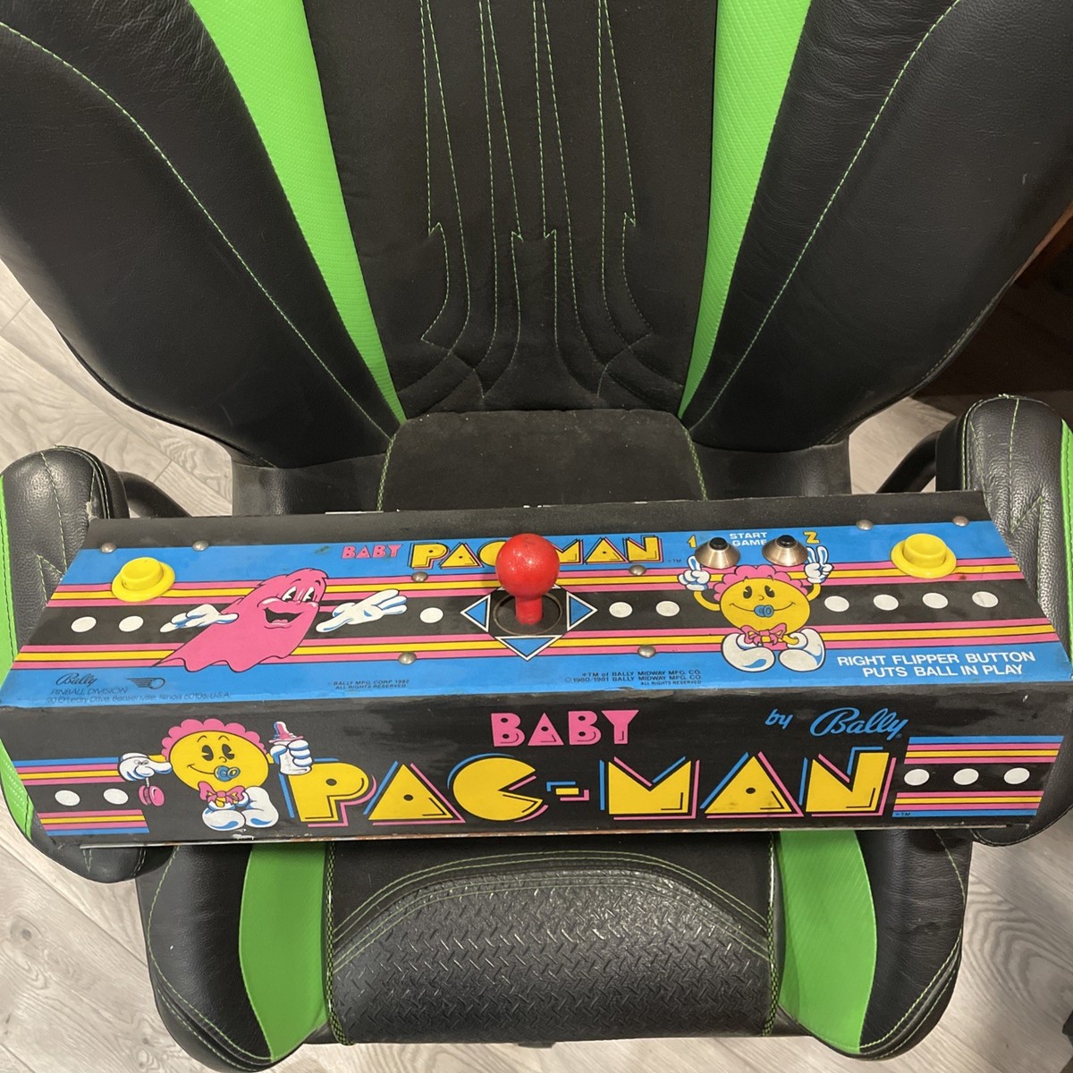 sticker panel baby pac man / control panel overlay baby