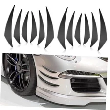  12 Pcs Universal Car Spoiler Canards Kit Front Bumper Lip Splitter Car 