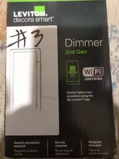 Leviton Decora White WiFi Smart Dimmer Switch Remote Control  Smart Bridge NEW 