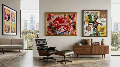 Warhol Basquiat Style (Mixed Media . Paramount Pop Art Expressionism (Atributed)