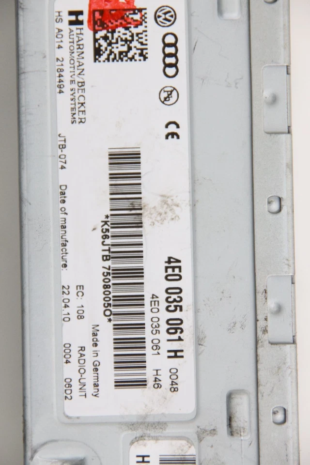 Radio Audi A8 4H 62082 - Imagen 4 de 4